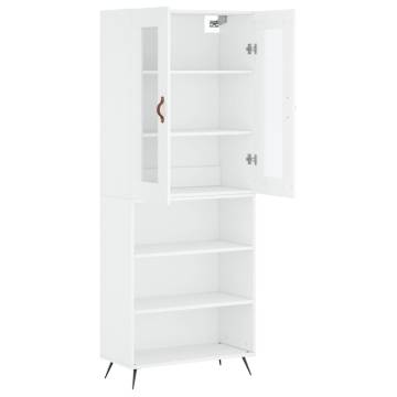 Stylish Highboard White 69.5x34x180 cm | HipoMarket