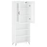 Stylish Highboard White 69.5x34x180 cm | HipoMarket