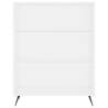 Stylish Highboard White 69.5x34x180 cm | HipoMarket