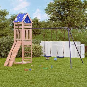 Outdoor Playset Solid Wood Douglas - Fun Backyard Adventure