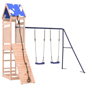 Outdoor Playset Solid Wood Douglas - Fun Backyard Adventure