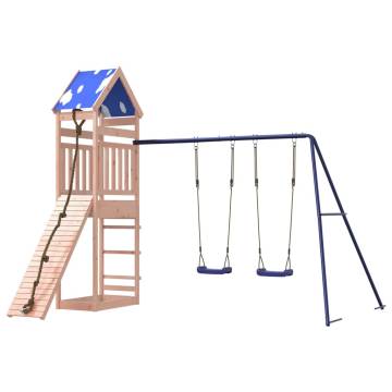 Outdoor Playset Solid Wood Douglas - Fun Backyard Adventure