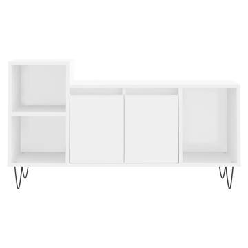 Stylish White TV Cabinet - 100x35x55 cm Engineered Wood