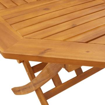 5 Piece Folding Garden Dining Set - Solid Acacia Wood