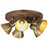 Ceiling Lamp 25 W Antique Brass 50x50x25 cm E27 Colour brass Quantity in Package 1 Bulb Quantity round - 5 lamp shades Model 