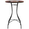 Mosaic Bistro Table Terracotta & White - 50x70 cm Ceramic