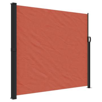 Retractable Side Awning Terracotta 180x500 cm | HipoMarket