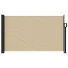 Retractable Side Awning Beige 120x500 cm - Privacy & Shade