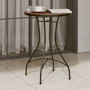 Mosaic Bistro Table Terracotta Ø50x70 cm - Elegant Garden Design