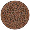 Mosaic Bistro Table Terracotta Ø50x70 cm - Elegant Garden Design