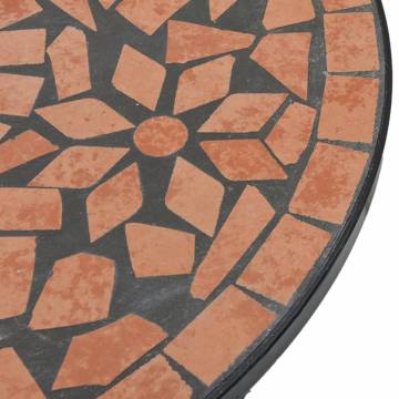 Mosaic Bistro Table Terracotta Ø50x70 cm - Elegant Garden Design