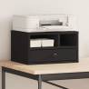 Printer Stand Black 40x32x22,5 cm Engineered Wood Colour black 