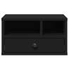 Printer Stand Black - 40x32x22.5 cm Engineered Wood | HipoMarket