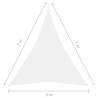 Sunshade Sail Oxford Fabric Triangular 5x7x7 m - White