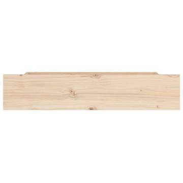 Bed Drawers 4 pcs Solid Wood Pine | Maximise Bedroom Storage