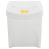 Stackable Garbage Bin Boxes - 3 pcs White | 75 L Polypropylene