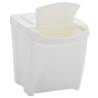 Stackable Garbage Bin Boxes - 3 pcs White | 75 L Polypropylene