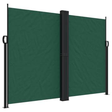 Retractable Side Awning Dark Green 180x600 cm | Hipomarket