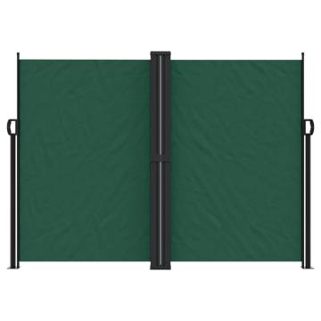 Retractable Side Awning Dark Green 180x600 cm | Hipomarket