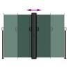 Retractable Side Awning Dark Green 180x600 cm | Hipomarket