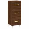 Stylish Highboard Brown Oak 34.5x34x180 cm | Hipo Market