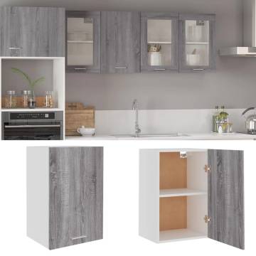 Hanging Cabinet Grey Sonoma - 39.5x31x60 cm | Hipomarket