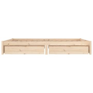 Stylish Bed Frame with Drawers - 140x190 cm | HipoMarket