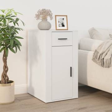 Desk Cabinet White 40x49x75 cm - Stylish Storage Solution