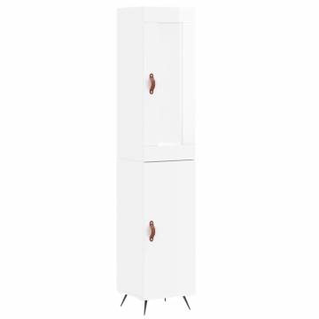 Highboard High Gloss White - Stylish Storage Solution