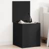 Storage Box Black 40x42x46 cm Engineered Wood Colour black Size 40 x 42 x 46 cm Quantity in Package 1 