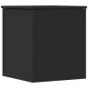 Storage Box Black 40x42x46 cm - Durable Engineered Wood