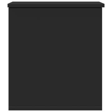 Storage Box Black 40x42x46 cm - Durable Engineered Wood