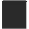 Storage Box Black 40x42x46 cm - Durable Engineered Wood