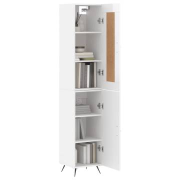 Highboard High Gloss White - Stylish Storage Solution