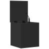 Storage Box Black 40x42x46 cm - Durable Engineered Wood