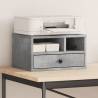 Printer Stand Concrete Grey | Stylish Organiser - HipoMarket