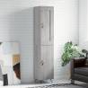 Stylish Highboard Grey Sonoma - 34.5x34x180 cm Engineered Wood