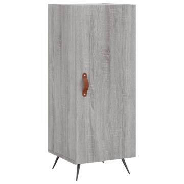 Stylish Highboard Grey Sonoma - 34.5x34x180 cm Engineered Wood