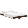 Brown Oak Bed Frame 120x190 cm - Small Double | HipoMarket