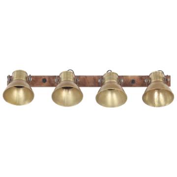 Industrial Wall Lamp Brass 90x25 cm E27 | HipoMarket