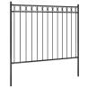 Garden Fence Steel 1.7x1.2 m Black - Durable & Elegant