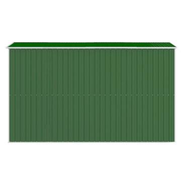 Garden Shed Green 192x357 cm - Durable Storage Solution