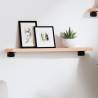 Wall Shelf 60x10x2 cm Untreated Solid Oak | Hipomarket UK