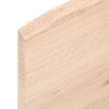 Wall Shelf 60x10x2 cm Untreated Solid Oak | Hipomarket UK