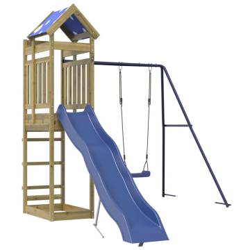 Outdoor Playset Impregnated Wood Pine - Adventure Awaits!