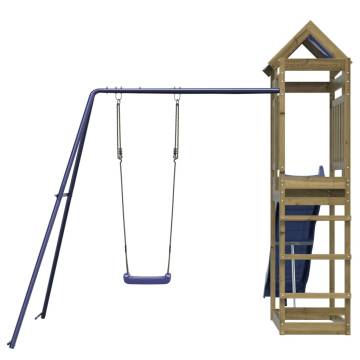 Outdoor Playset Impregnated Wood Pine - Adventure Awaits!