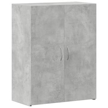 Stylish Concrete Grey File Cabinet - Durable & Practical Storage