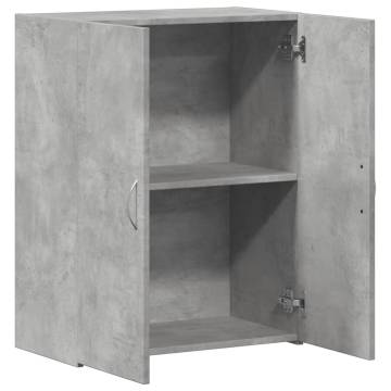 Stylish Concrete Grey File Cabinet - Durable & Practical Storage