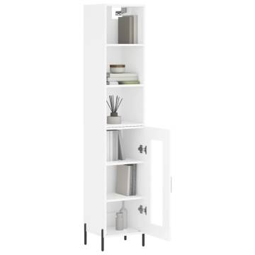 Highboard High Gloss White - Stylish Storage Solution