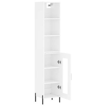 Highboard High Gloss White - Stylish Storage Solution